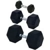 BSN Rubber Encased Solid Hex Dumbbell -Ball Sports Equipment 20028336 X