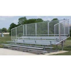 BSN VIP Series Bleachers With Vertical Picket Railing