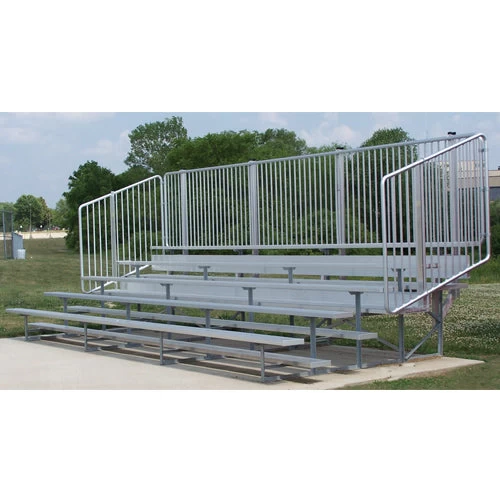 BSN VIP Series Bleachers With Vertical Picket Railing 3 BSN VIP Series Bleachers With Vertical Picket Railing